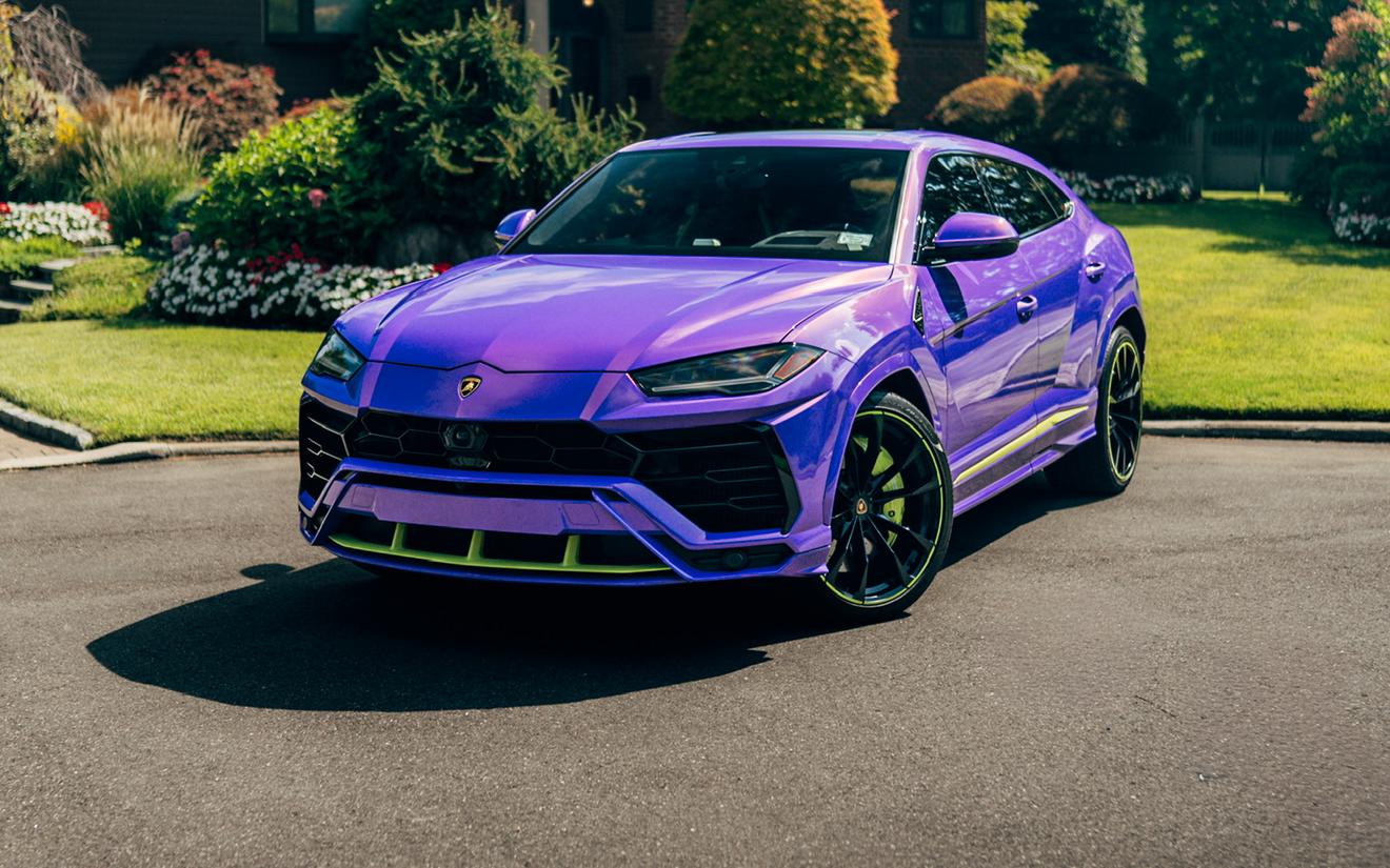 Lamborghini Urus · Purple rental in NYC