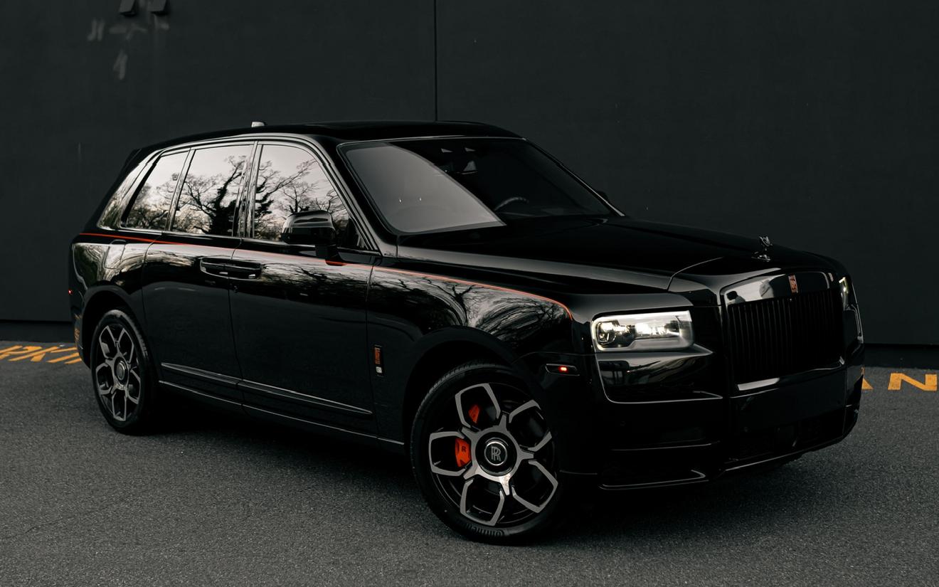 Rolls-Royce Cullinan · Black on Orange rental in NYC